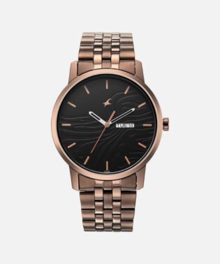 Fastrack Analog Black Dial Men's Casual Watch